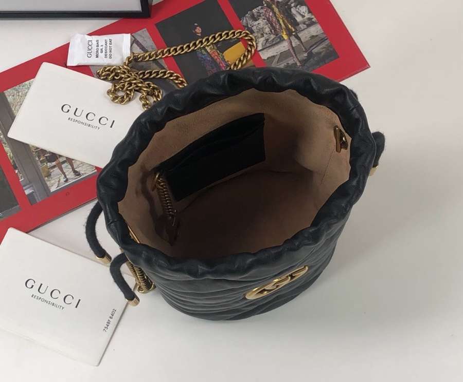 Gucci GG Marmont mini bucket bag 575163 DTDRT 1000 - Click Image to Close